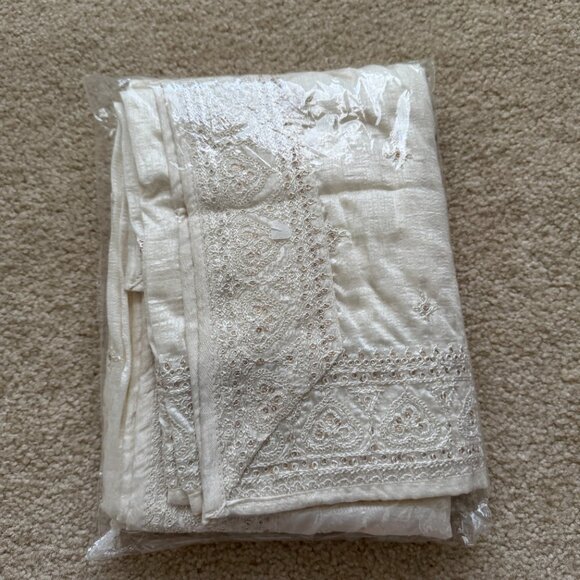 [NEW] Men's Indian Pakistani Sherwani Wedding Suit Cream - Picture 9 of 9